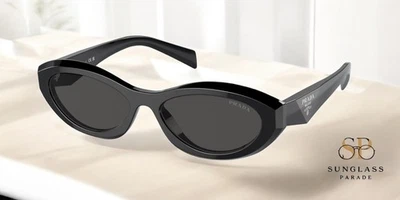 PRADA PR 26ZS 16K08Z Black Dark Grey 55 mm Women's Sunglasses - Image 1 of 2