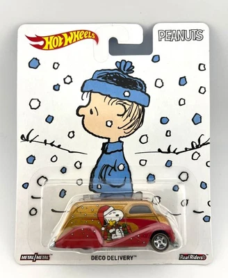 Furgoneta de reparto Hot Wheels Real Riders Peanuts Deco 2016 sin usar, en caja Foto 1 de 4