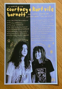 Courtney Barnett Kurt Vile Sea Lice 2017 Live Tour Promo Poster - Picture 1 of 5