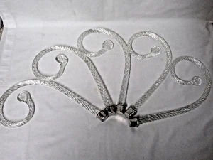 JUEGO DE 5 BASTONES DE VIDRIO TRENZADO PARA PIEZAS DE ARAÑA DE CRISTAL - Imagen 1 de 9