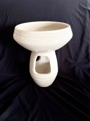 TOYO MCM JAPONÉS IKEBANA ARTE CERÁMICA JARRÓN ESCULTURA ERA ATÓMICA PEDESTAL CUENCO Foto 1 de 4