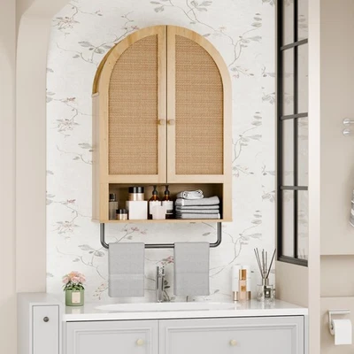 Bathroom Wall Cabinet, Modern Medicine Cabinet with with Adjustable Wood Shel... - Image 1 of 4