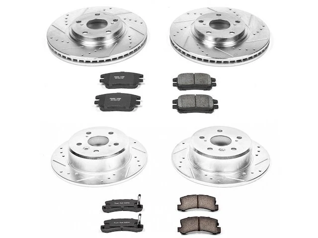 Kit de pastillas de freno delanteras y traseras y rotor 46BWVG23 para Lexus RX300 2002 2003 Foto 1 de 1