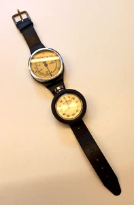 VTG 70s Swiss UWATEC Wrist Depth Gauge & BOTTOM TIMER Princeton Tectonics USA - Picture 1 of 18