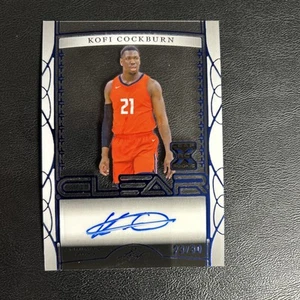 2023 Leaf Trinity Kofi Cockburn Blue Auto /30 RC Illinois Fighting Illini - Picture 1 of 2