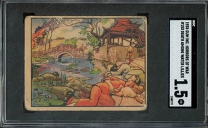 1938 Gum Inc Horrors of War #153 Death Among The Water Lilies SGC 1.5 - Picture 1 of 2