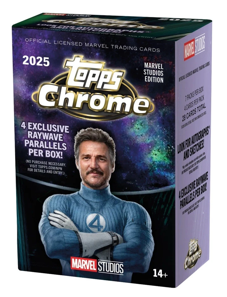 Topps Chrome Marvel Studios 2025 valor sellado de fábrica caja bláster cantidad de preventa - Imagen 1 de 1
