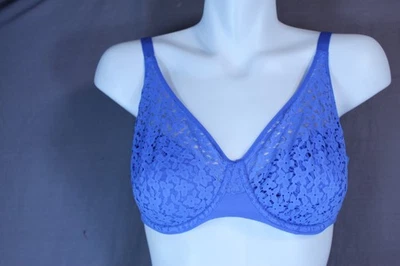 Chantelle Group 13F1 Norah Seamless Comfort Full Coverage Bra 36D blue - Image 1 of 4