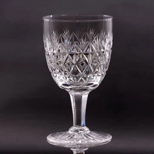 Webb Thomas Wellington White Wine Cut Crystal Glass 5 1/8" Star Bottom - Picture 1 of 4