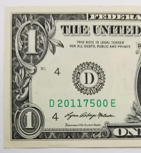 Birthday Anniversary Dollar July 5, 2011 & May 7, 11 Serial $1 Bill 2021 D Note - Picture 1 of 6