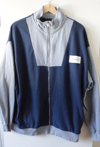 ASOS Design Jacket Mens Medium Full Zip UNRVLLD SPPLY Fleece Retro Sweatshirt - Picture 1 of 8