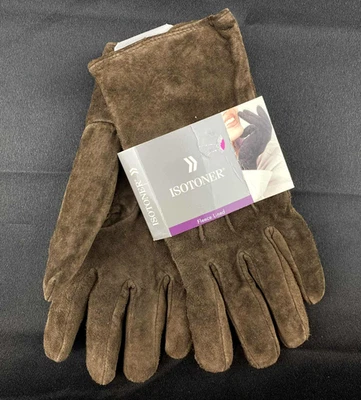 Isotoner Gloves Women’s Large VTG 90s Fleece-Lined  Brown NEW - Image 1 of 4