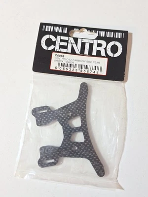Vintage RC Team Associated RC10 B4 Centro Carbon Fibre Rear Shock Tower C0069 - Image 1 of 4