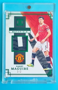 2021-22 Impeccable Manchester United Harry Maguire Dual Patch Auto 2/2 SSP - Picture 1 of 2