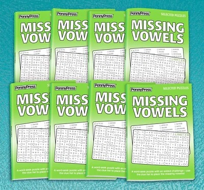 Penny Press Missing Vowels Pack 8 - Image 1 of 2