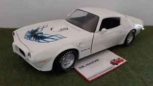 PONTIAC FIREBIRD TRANS AM blanc 1972 SD-455 au 1/18 AMERICAN MUSCLE ERTL voiture - Foto 1 di 8