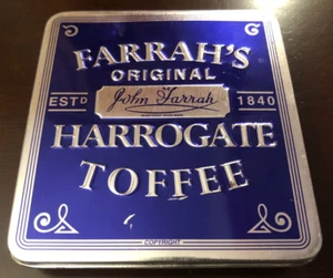 Farrah's Original Harrogate Toffee Süßigkeitendose John Farrah 3,5oz 100g sehr guter Zustand England - Bild 1 von 4