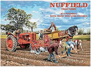 Letrero de acero pequeño arado de tractores Nuffield 200 mm x 150 mm (og) - Imagen 1 de 1