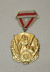 Orden Medaille ALBANIEN VOLKSREPUBLIK ORDEN EHRE FÜR DIE MUTTER 1. KLASSE - Bild 1 von 2