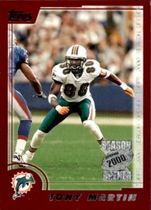 2000 Topps Season Opener Tony Martin 142 Miami Dolphins - Picture 1 of 2