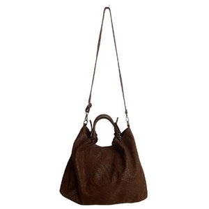 Tulipani Tasche geflochtenes Leder groß braun - Bild 1 von 12