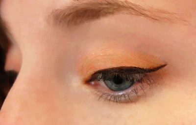 Mica-free Peach Eyeshadow & Eyeliner All-Natural Vegan Mineral Makeup - Image 1 of 3