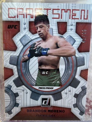 2022 Panini Donruss Brandon Moreno Craftsmen Purple 41/99 - Image 1 of 2