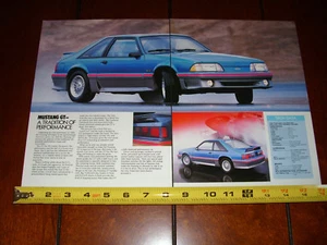 Mustang GT 1989 5,0 - anuncio original de 2 páginas - Imagen 1 de 2