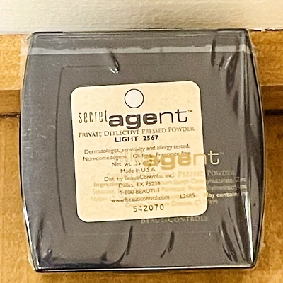 BeautiControl Secret Agent Pressed Powder LIGHT 2567 Private Deflective NOS - Image 1 of 4