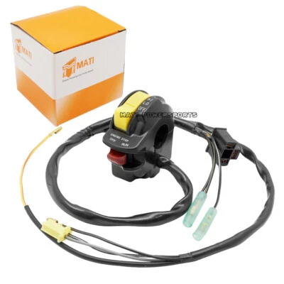 Left Handlebar Stop Kill Switch Headlight for 1987-1992 Suzuki LT250R QuadRacer - Imagem 1 de 4
