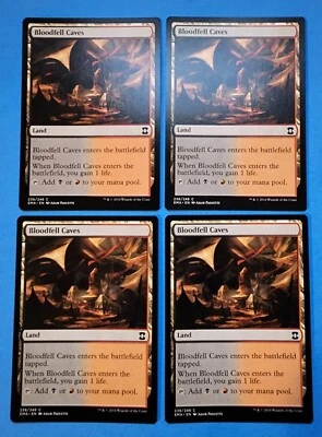 4x Bloodfell Caves Eternal Masters 2016 Mtg Magic Gathering Card Dual Land 236 - Image 1 of 4