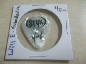 STYX WILL E. (EVANKOVICH) STYXWORLD.COM 21 AUTHENTIC GUITAR PICK - Picture 1 of 2