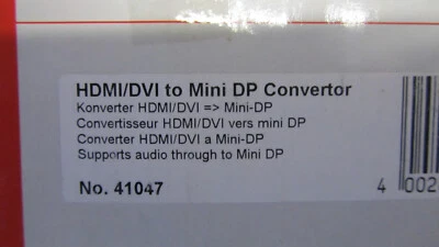 !!! Lindy 41047 HDMI/DVI to Mini Displayport Converter !!! - Bild 1 von 4
