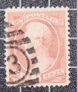 Scott 208 - 6 Cent Jefferson - gebraucht - PSE Zertifikat Klasse 90 SCV - $ 225,00 - Bild 1 von 3
