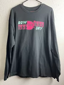 BOW3RY T-shirt manica lunga stampa grafica nera taglia XL - Foto 1 di 3