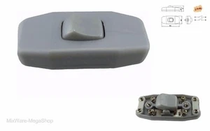 Interruptor intermedio de cuerda plata gris con descarga de tracción real 2 pines, 6 A 250 V~ - Imagen 1 de 4