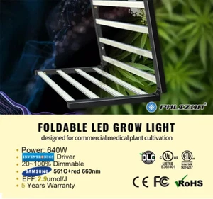 Phlizon 450 W 640 W LED Grow Leuchte Bar Licht Vollspektrum für Indoor Gemüse Blume - Bild 1 von 32
