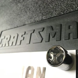 Craftsman 1/4 in Drive 6 PT Point Socket Metric Shallow Socket - Choose size New - Picture 1 of 2