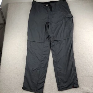 Alpine Design Nylon Hiking Pants Gray Belted Convertible Men's XL Inseam 33 - Picture 1 of 8