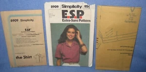 Camisa Simplicity 8909 Misses talla 14 16 18 botones frontal vintage 1979 primavera - Imagen 1 de 7