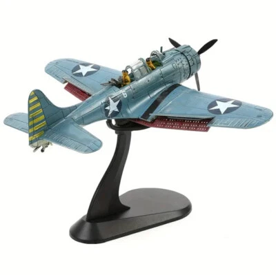 WLTK 1:72 SBD Dauntless Dive Bomber WW2 Midway US Navy Aircraft Diecast Model +Flaps