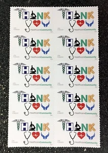 2024USA #5947 Forever Thank You, Health Care Community - Block of 10 From Sheet - Picture 1 of 1
