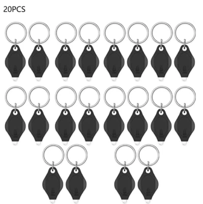 Mini LED Keychain Flashlight Key Ring Light Bright Torch Outdoor Hiking - Image 1 of 4