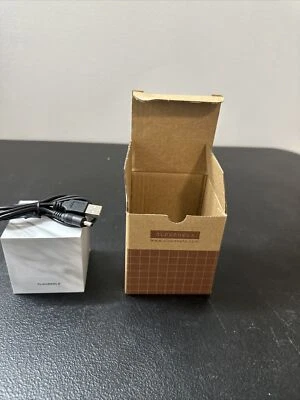 Cloudnola Block Clock 3-in-1 LED Alarm Clock Calendar Temperature 12/24 marble - Image 1 of 4