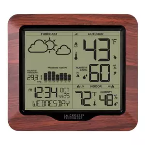 La Crosse Technology Digital Forecast Station Wireless Backlight History Graph - Picture 1 of 8