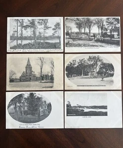 1905 Windham Connecticut Echt Foto Postkarten Clinton New Canaan RPPC Kirche - Bild 1 von 6