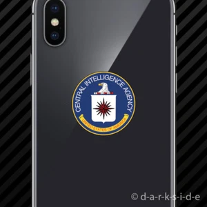 (2x) Central Intelligence Agency CIA Seal Cell Phone Sticker Mobile black usa - Bild 1 von 1