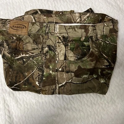Vtg Ranger Realtree Hardwood Camo Cargo Pants  Cotton W 40 L29 - Image 1 of 4