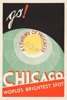 Brigstest Spot Chicago, The Cuneo Press, Wall Decor Art Print  14" x 11" 1667 - Image 1 of 2