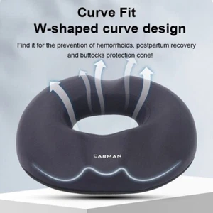Donut Cushion Memory Foam Medical Ring Seat Pain Relief Orthopedic Pillow Coccyx - Picture 1 of 10